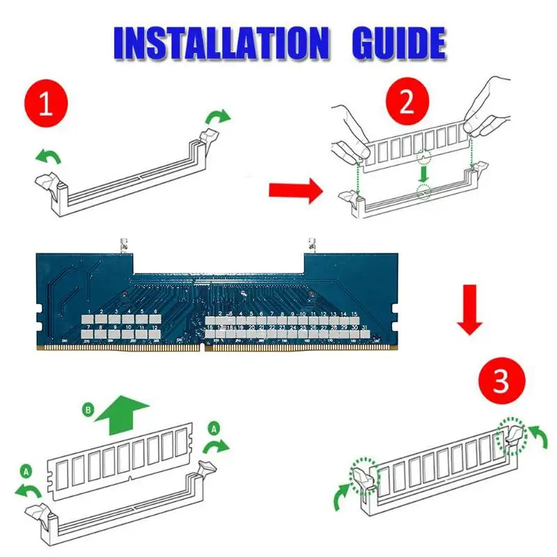 Профессиональный ноутбук DDR4 SO-DIMM для рабочего стола DIMM разъем для ОЗУ адаптер настольный ПК карты памяти конвертер