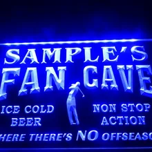 DZ066-для персонализированного названия фанат гольфа пещера Мужская комната Бар Пиво светодиодный неоновый свет знак