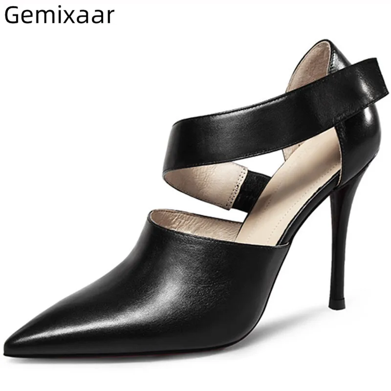

Side Hook Women Pumps Point Toe High Gladiator Heels Multy Colors Zapatos Autumn New Sale Concise Unique Design Woman Pumps
