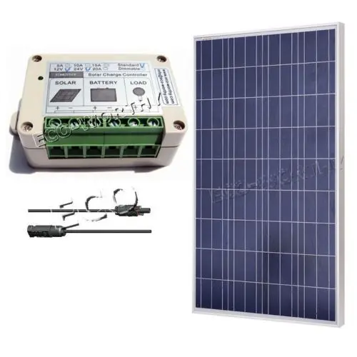 

DC House 100W Watt 18V Solar Panel With 2 Pair Y MC4 Solar Connectors Solar System Kits Solar Generators