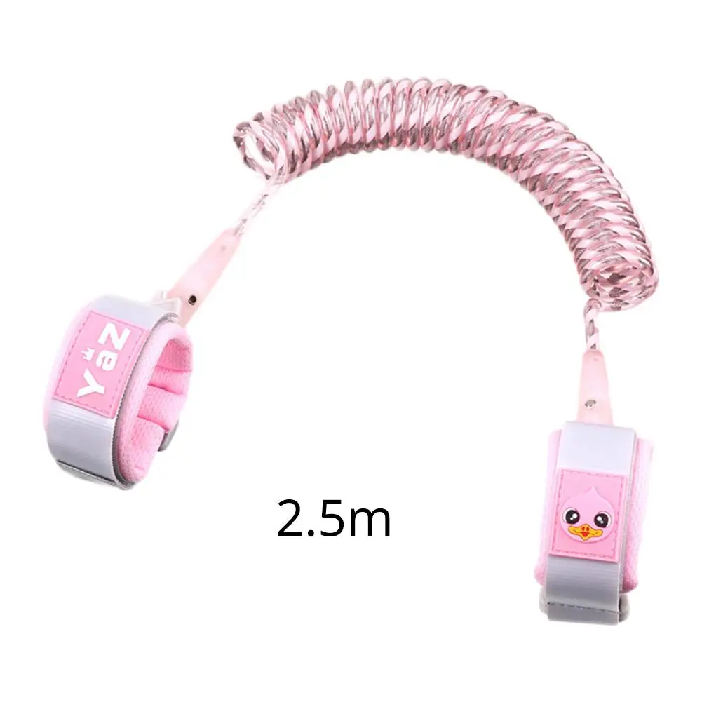 Reflective Anti Lost Wrist Link Toddler Leash Safety Harness for Baby Strap Rope Outdoor Hand Belt Band Anti-lost Wristband Kids - Цвет: Pink 25M