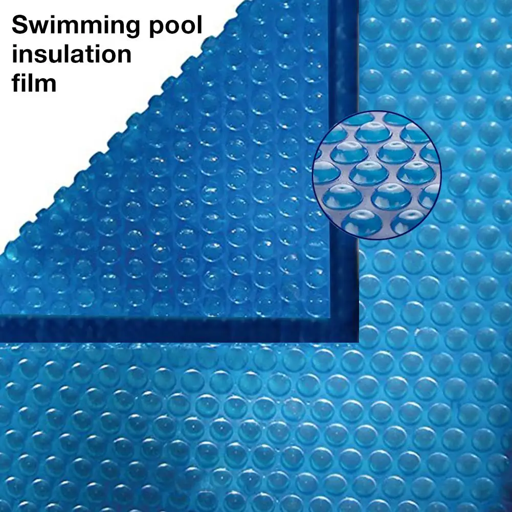 

2019 New 1PCS Blue Swimming Pool Cover 400 Micron 12-mil Solar Blanket Customized Size and Shape Easy Frame Pools