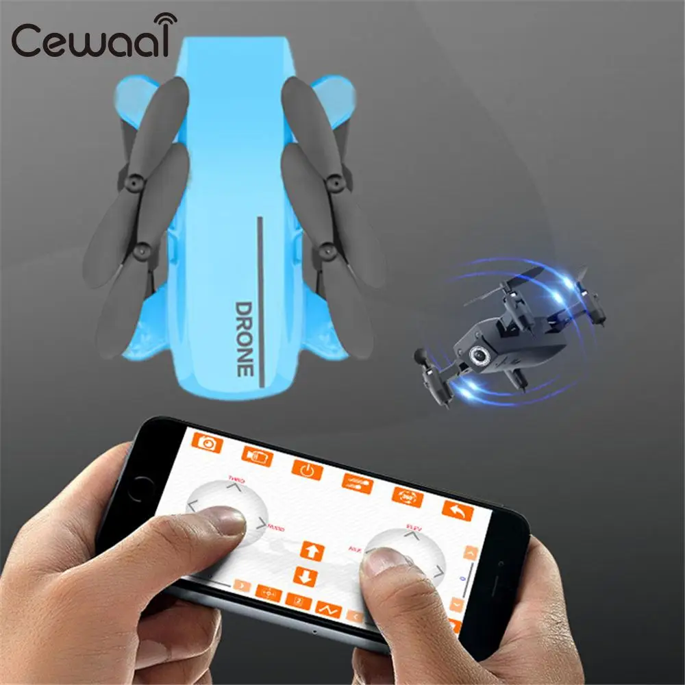 

Wifi Real Transmitter 360degree Mini Drone RC Helicopter Mini HD 2.0MP Camera One Key Return App Control Aerial Photography Gift