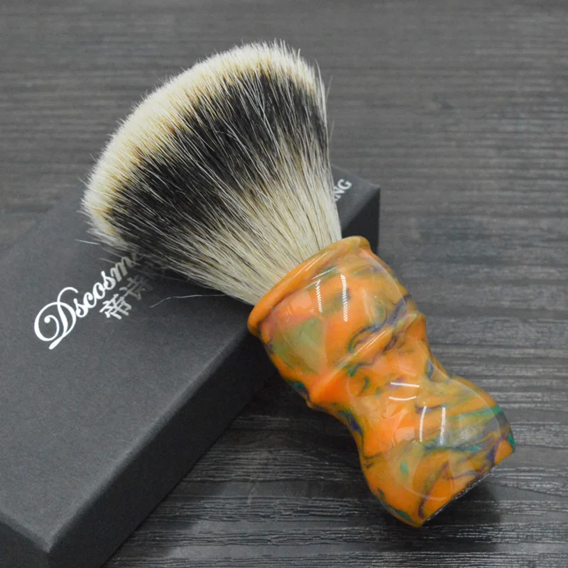 

DS 24MM 26mm plat head shaving brush two band badger hair fan shape knots for man shave tools