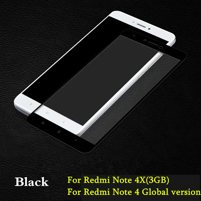 Закаленное стекло для Xiaomi Redmi Note 4 4X Pro Полное закаленное стекло Redmi Note 4 Pro Защита экрана для Redmi 4A 4X pro стекло - Цвет: Note 4X  Black