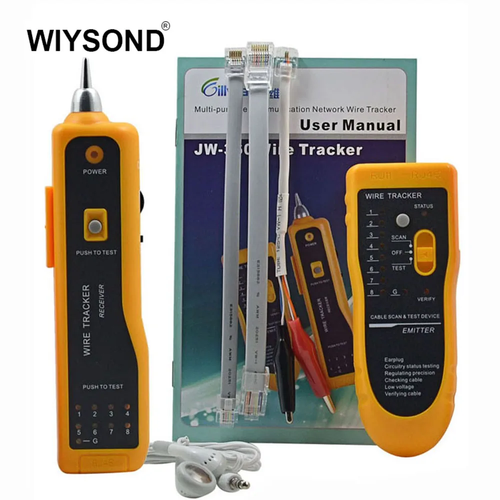 JW 360 NETWORK WIRE CABLE TRACKER LINE TESTER w/ TONE GENERATOR