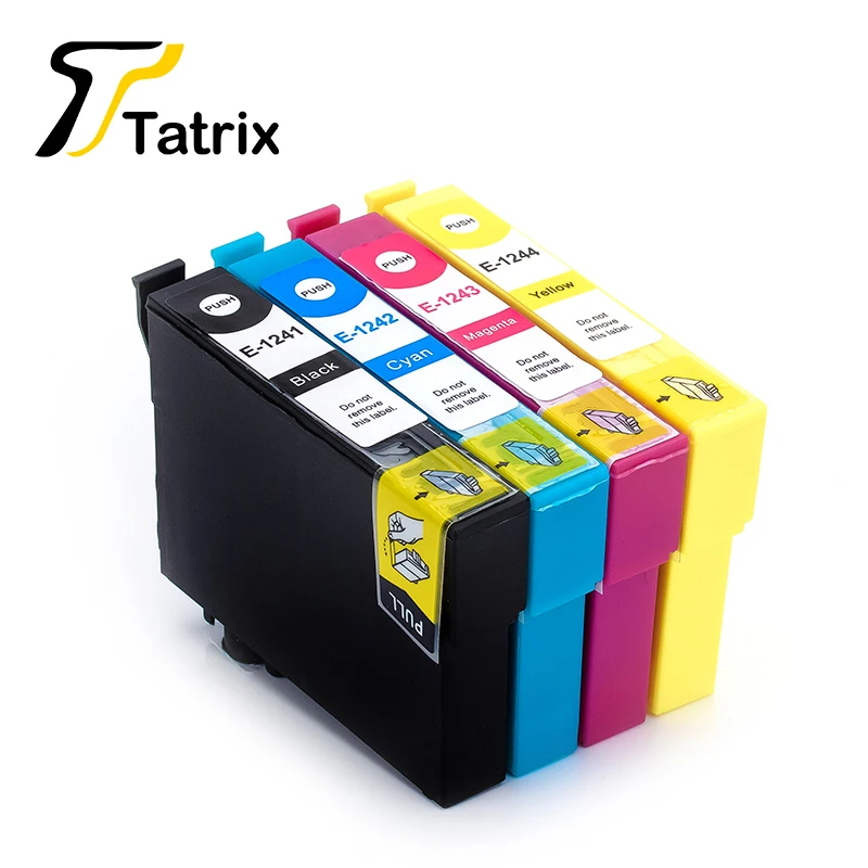 Чернильный картридж Tatrix T1241 T1242 T1243 T1244 для Epson Stylus NX125 127 130 230 330 420 430 Workforce 320 323 325 435|ink