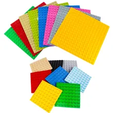 Grande partícula blocos de construção base placas tamanho grande básico grosso fino curvado tijolos acessórios compatíveis com duploed caçoa presente