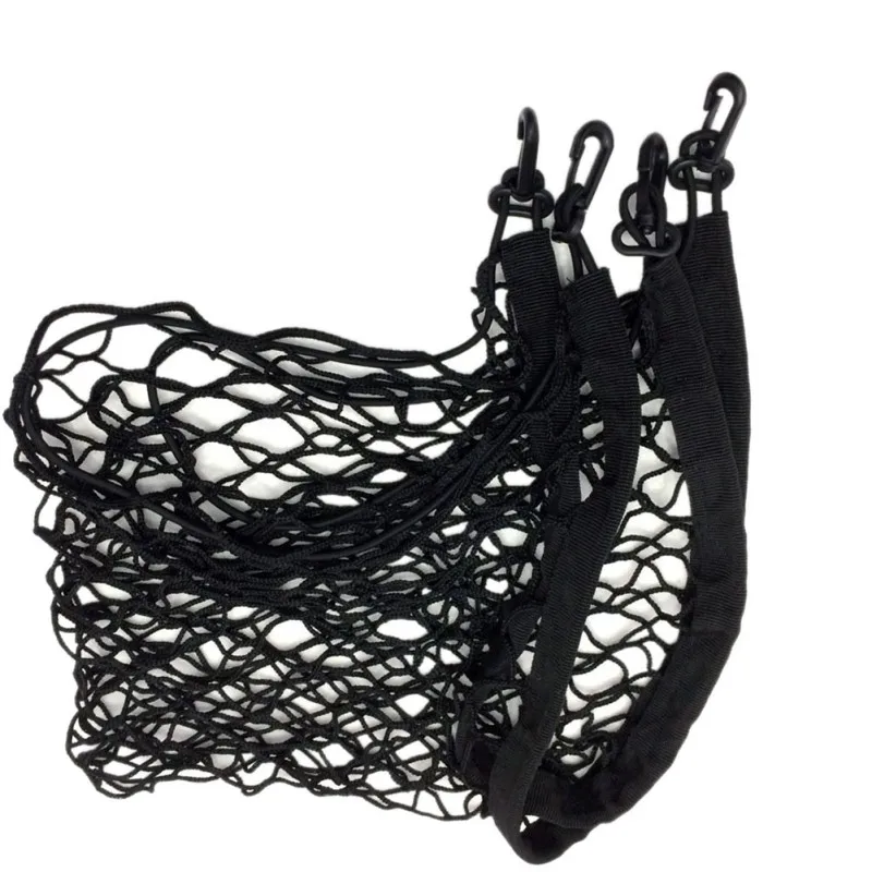  Auto 70 x 70cm Universal Car Trunk Luggage Storage Cargo Organiser Nylon Elastic Mesh Net With 4 Pl