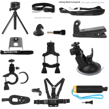 

Optional DJI OSMO Action Camera Adapter for GoPro Hero 7 Black Mount Accessories Tripod Holder Chest Belt Neck Srap Camera Parts