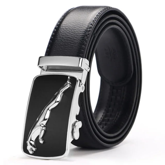 Mens Fashion Designer Popular Belt Leather Casual Luxury Business Male Belts Automatic Buckle Men Black Belt