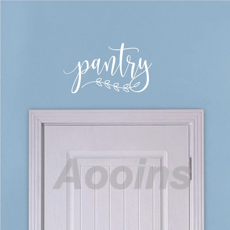 Pantry Sign Vinyl Art Sticker Door Decoration