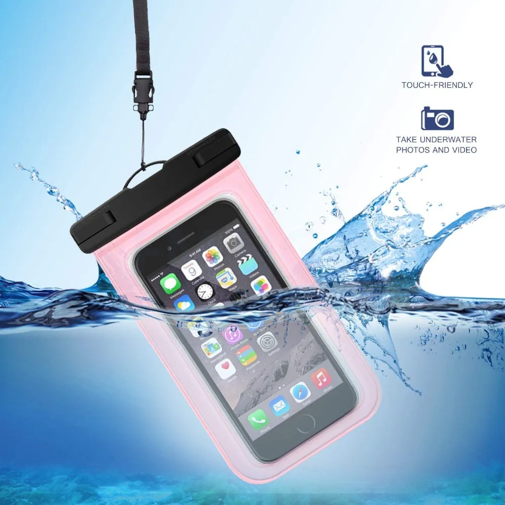 Универсальный Водонепроницаемый чехол для iPhone X XS 8 7 6 S Plus samsung S9 плюс плавания чехол для телефона сумка для телефона 6 дюймов