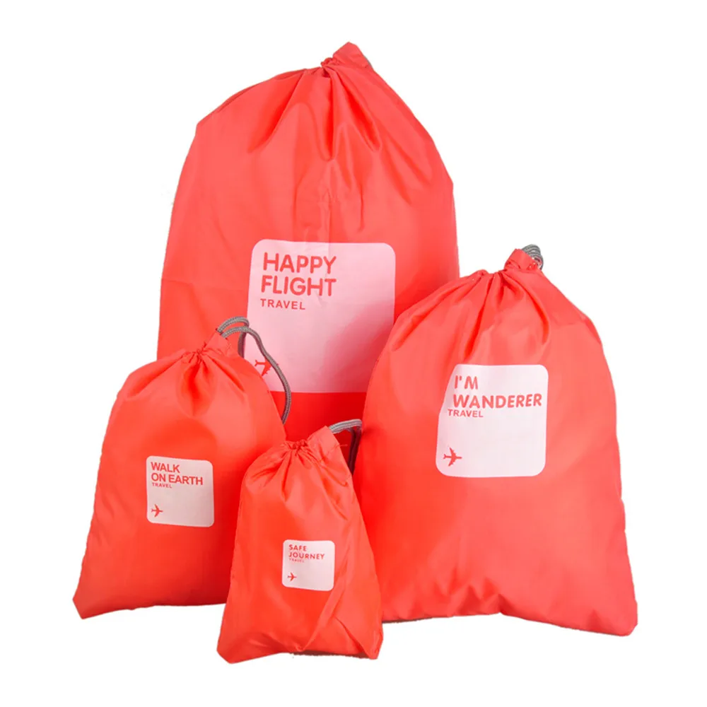 

4pcs/set Home Storage Organization Outdoor Travel Hanging Foldable Storage Bag For Clothes Socks Store Organizer Bags
