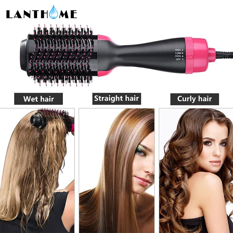 

Magic 2 In 1 Hair Dryer Volumizer Rotating Ionic Hair Brush Curler Roller Rotate Styler Comb Styling Curling Hair Care Styling