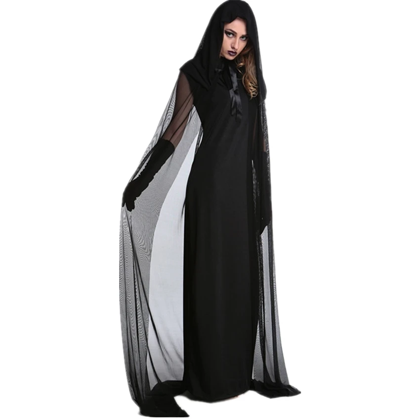 

Halloween Witch Costume Women Scary Devil Cosplay Ghost Day of The Dead Carnival Wear Horror Outfits Female Vampire Dress