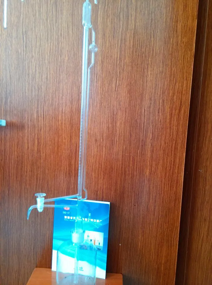 25ml automatic burette transparent glass Buret for PTFE piston universal acid solution