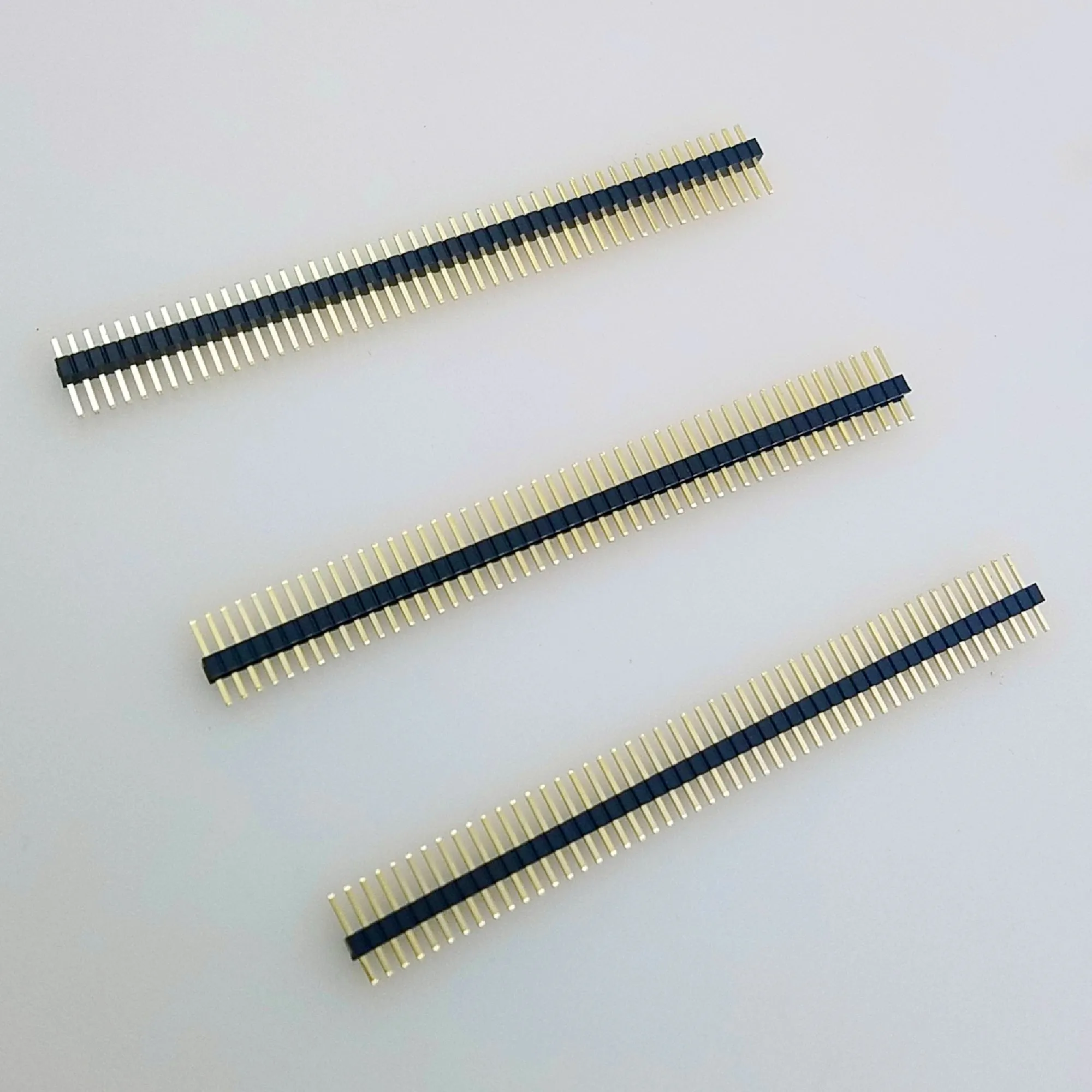

1.27mm 1.27 Single Row male 1*40p 40p 1*50p Breakaway PCB Board Pin Header socket Connector Pinheader 1x40 Long 7.2mm