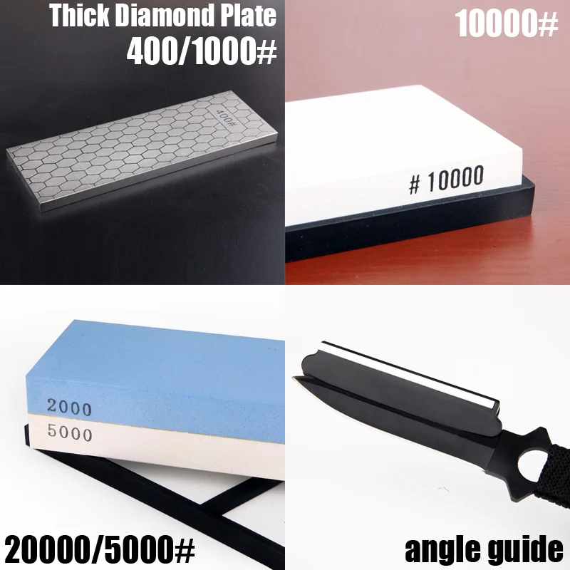 RSCHEF 400/1000 2000/5000 10000 grit diamond white corundum whetstone knife sharpener sharpening stone fine grind angle guide
RSCHEF 400/1000 2000/5000 10000 grit diamond white corundum whetstone knife sharpener sharpening stone fine grind angle guide