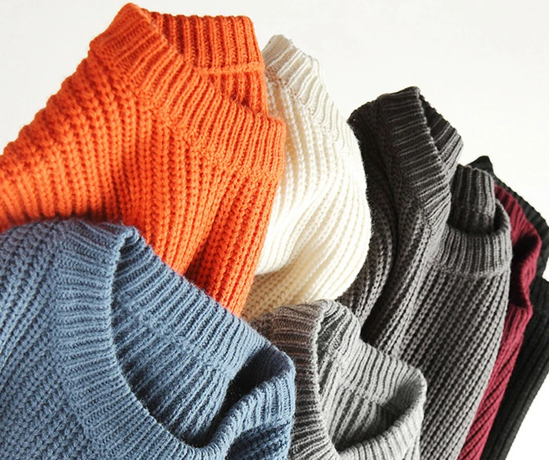 TANGNEST/Для мужчин Осень Свитера теплая Slim Fit Лидер продаж новый дизайн Повседневное свободные Стиль пуловер Solid 7 цветов MZM552