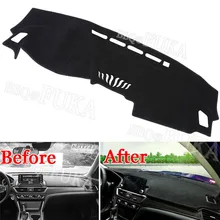 BBQ@ FUKA накладка на приборную панель автомобиля Защита от солнца коврик для приборной панели аксессуары для салона автомобиля Стайлинг Подходит для Honda Accord