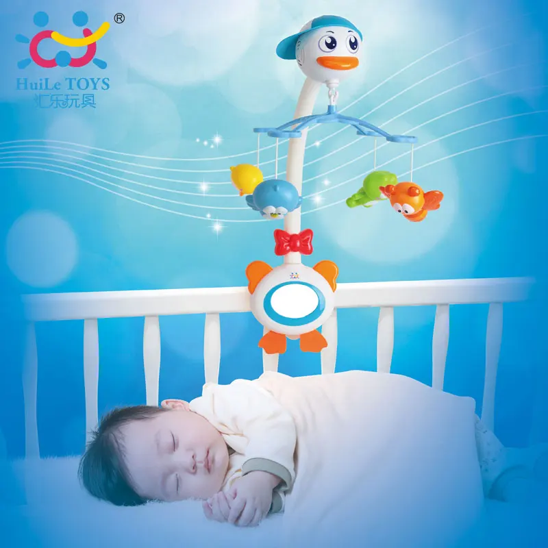 Baby Crib Musical Mobile Bell Music Box with Holder Arm Daytime and