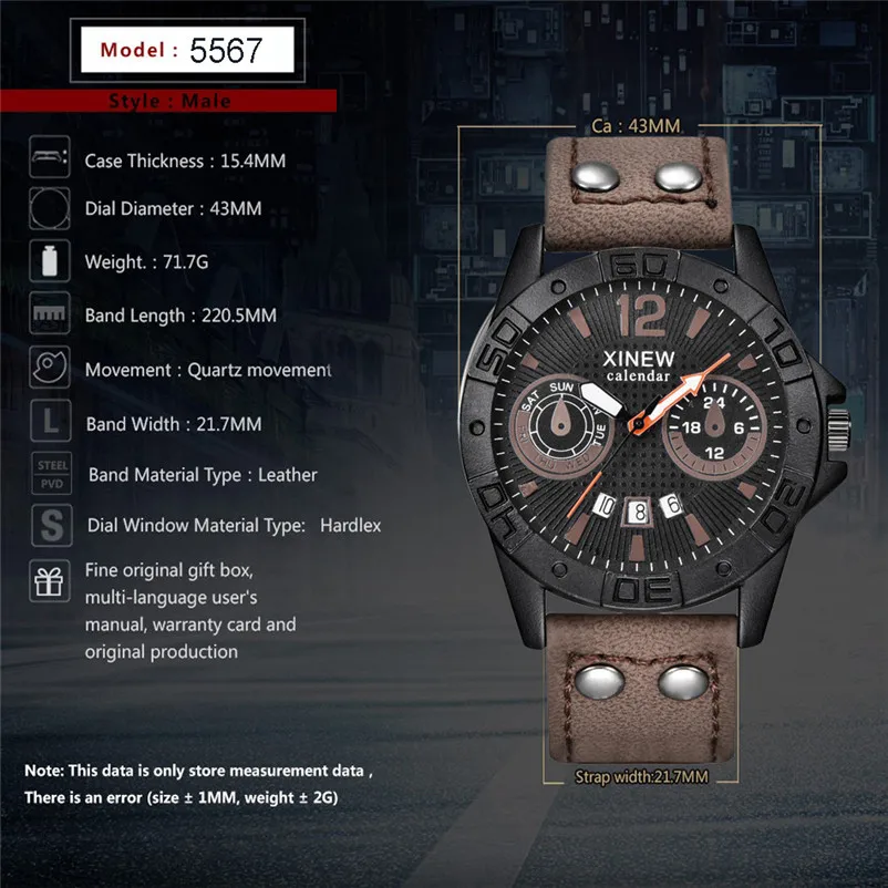 Luxury Analog Quartz Military Waterproof Stainless Steel Sport Analog Quartz Wrist Watch Men Male Clock relogio masculino 3M24 (7)