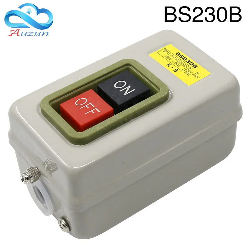 

BS230B button switch three-phase button switch 380V power switch start switch 7.5kw