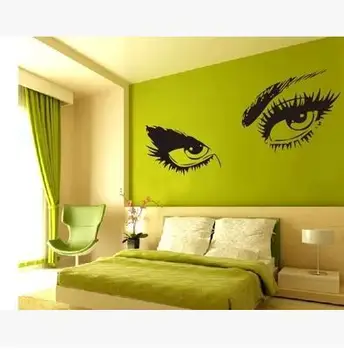 

Sexy Beautiful Eyes Audrey Hepburn DIY Wall Sticker Vinyl Art Home Decor Mural 2015 Fashion
