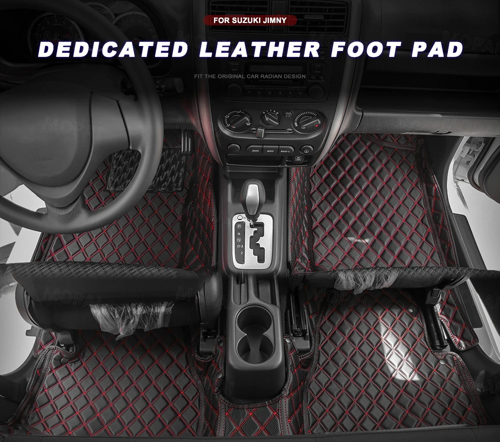 MOPAI кожаные Коврики для салона автомобиля, коврики для ног, коврики для Suzuki Jimny 2007-, автомобильные аксессуары