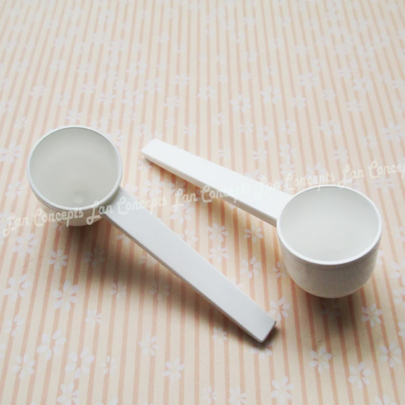 5g plastic measuring scoop small spoon white 6