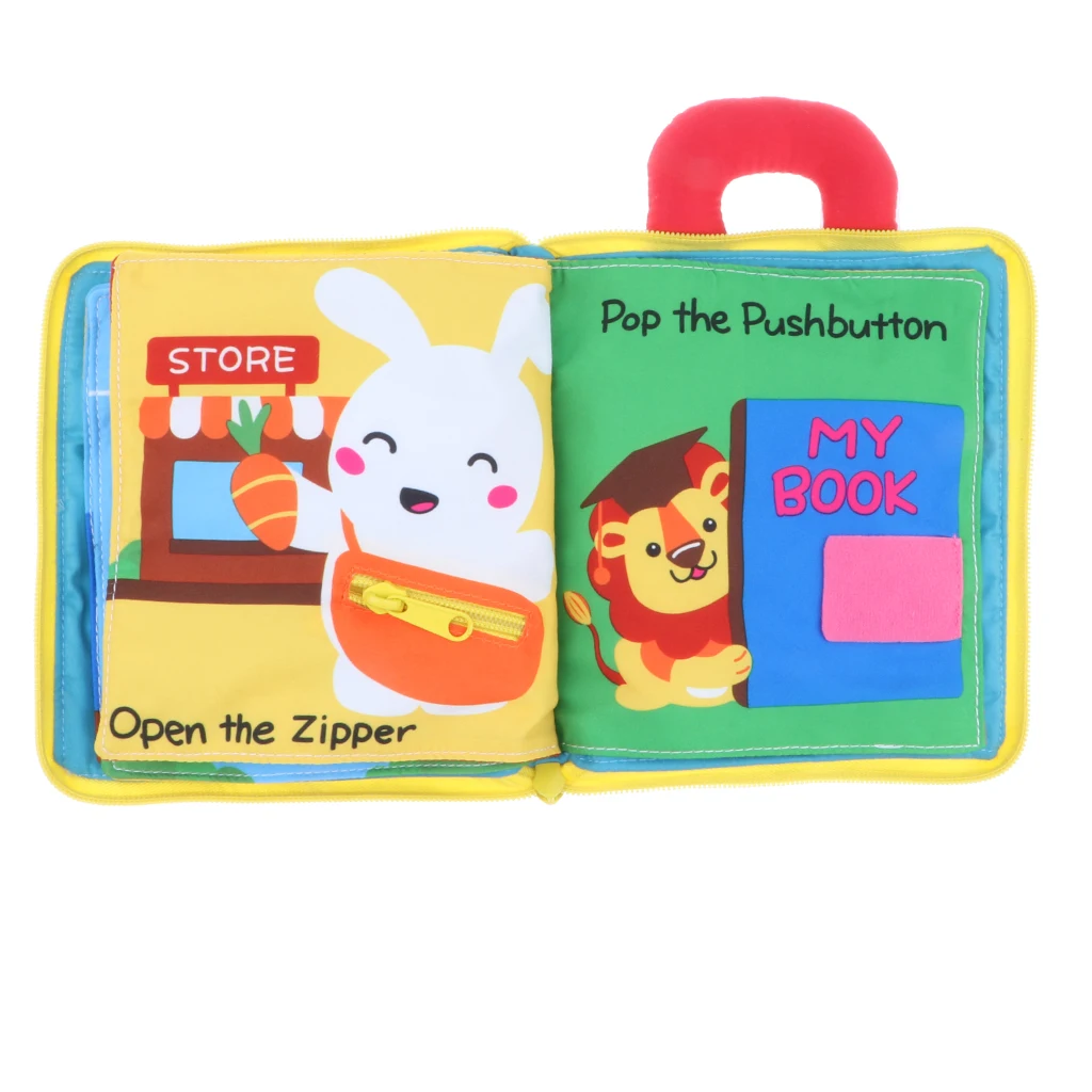 3D Cloth Books Baby Montessori Learn to Dress Early Basic Life Skills Toy Teaching Clocks Color Shapes Zip Snap Lace Tie Puzzle