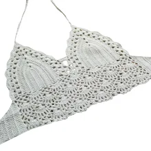 Сексуальные бикини дикие дамы сплошной цвет Лето распродажа бикини ретро ручной крючок Плетеный вязаный жилет бандо бандаж морской бассейн танкини# N