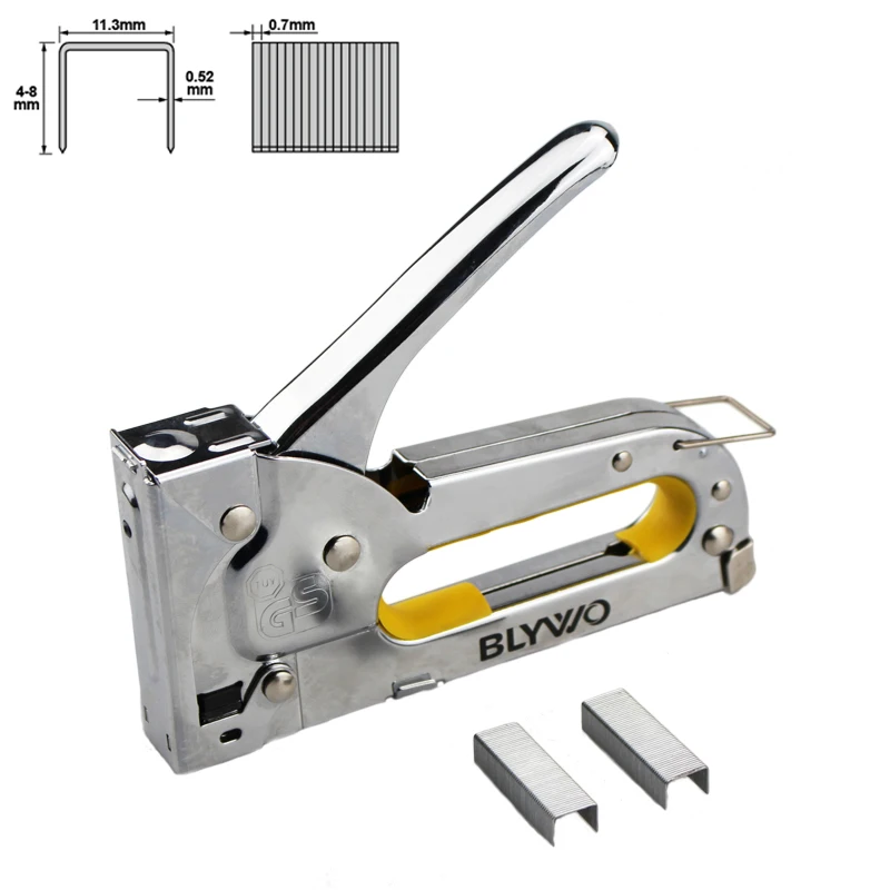 4-8 мм сверхмощная функция руководство штапельный гвоздь пистолет мебельный степлер для деревянный мебельная обивка обрамление Гвоздезабиватели заклепки инструмент