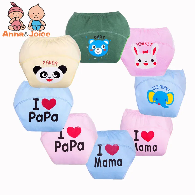 

1 Piece Baby Newborn Diapers Cover Washable Training Pant/Baby Diaper/Cotton Learning Pants Reusable Bebe Nappies Changing