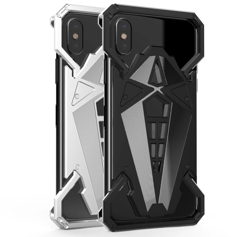 

Phone Metal Bumper for iPhone X Case Powerful Metal Cover Case for iPhone X Cell Phone Black Silver