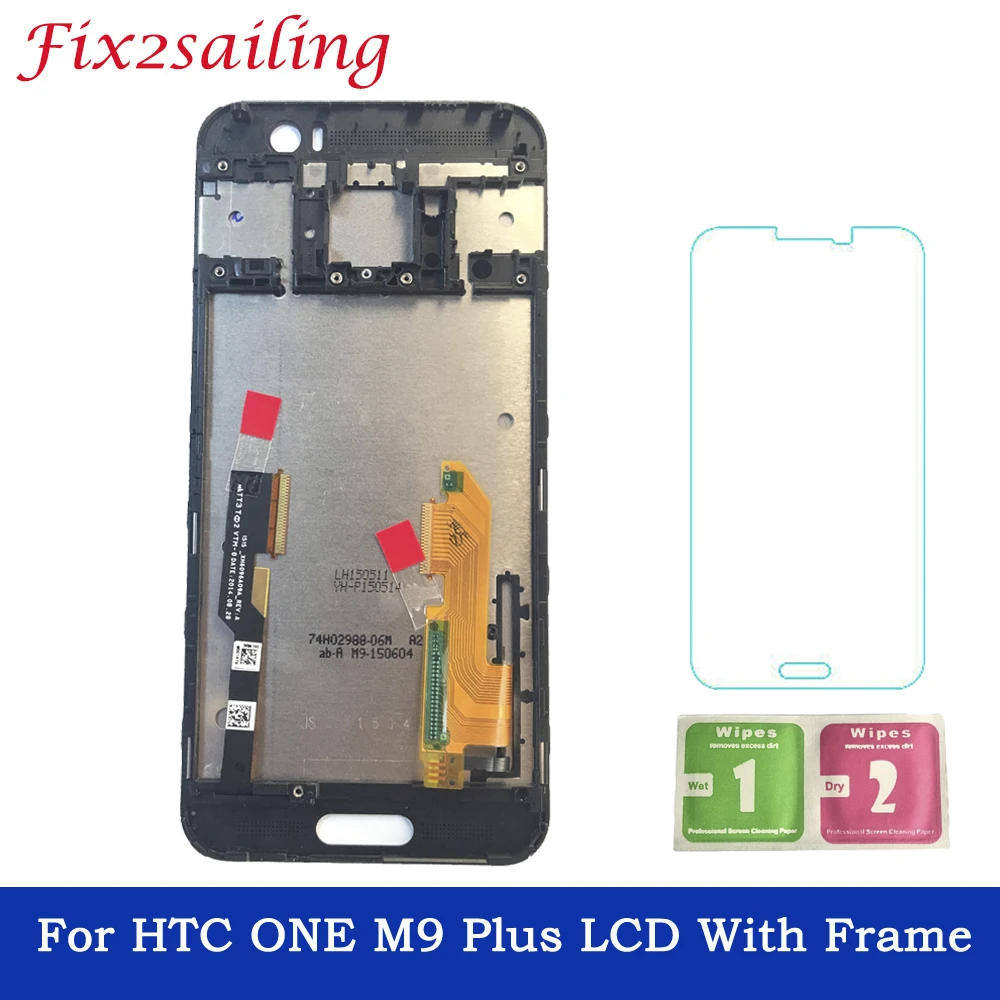 

For HTC M9 Plus LCD Display Touch Screen Digitizer Assembly + With Frame For HTC M9+ M9pw Phone LCD Free Shipping