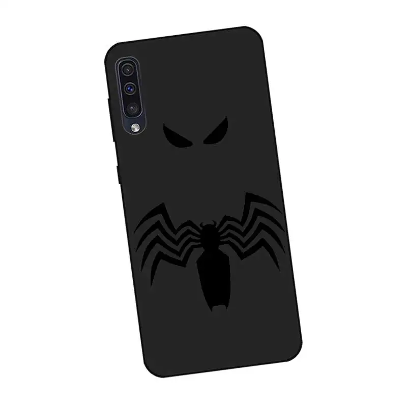 P200 Человек-паук черный силиконовый чехол для samsung Galaxy A6 A7 A8 A9 A10 A30 A40 A50 A60 A70 A80 A90 5G A20E плюс - Цвет: P3199