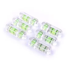 Top précision 6 pièces taille 29.5*8.8*7.3mm niveau à bulle t-type acrylique niveau à bulle pour outils de mesure d'angle