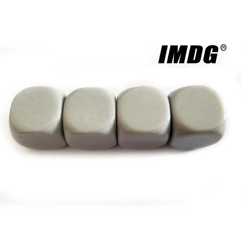 

5pcs/pack New Acrylic Gray Blank Dice Teaching Props Game Accessories Mathematical Tools Rounded Corner