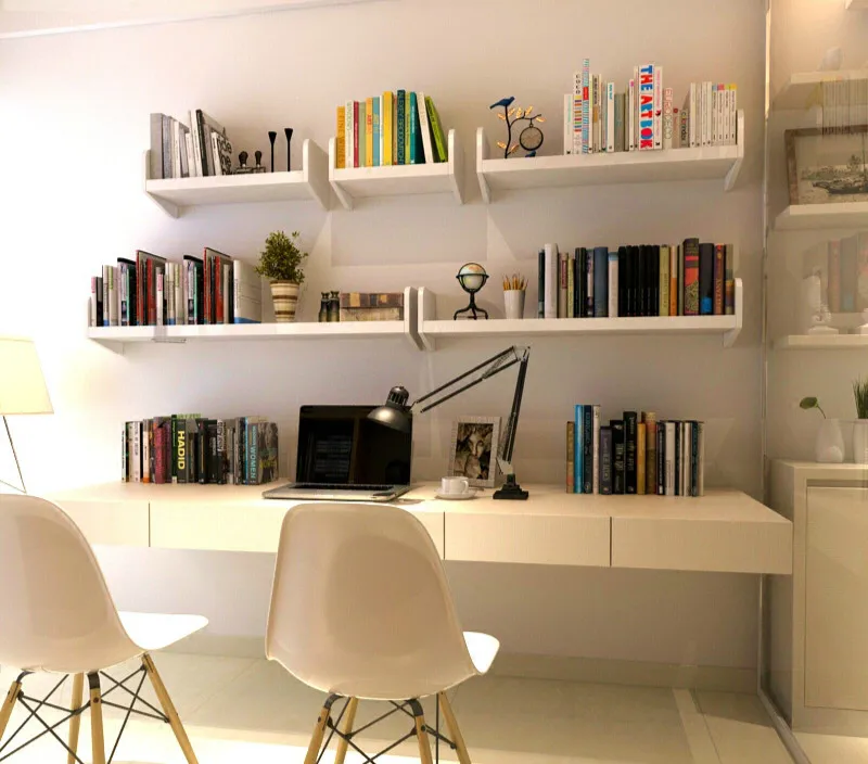 Луи мода гостиной деревянная Лаковая настенная вешалка книжная полка|living room