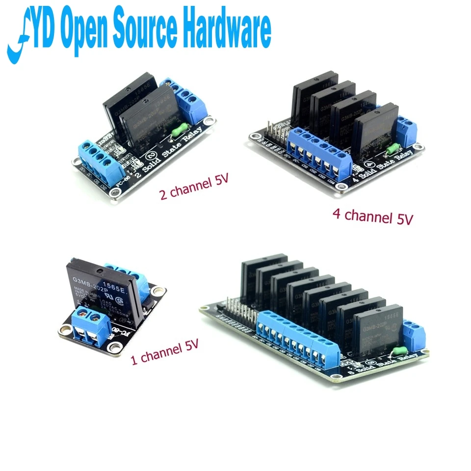 Usb кабель 1 шт 1/2/4/8 канала твердотельные реле G3MB 202P DC AC PCB SSR In 5 вольт постоянного