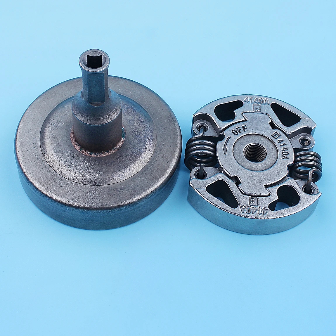 Clutch Drum Assy Kit Compatible with Stihl FS38 FS40 FS45 FS46 FS50 FS55 FS56 FS70 HL45 KM55 Replaces OEM 4140-160-2005 4140-160-2001 ENGINERUN Trimmer Clutch Drum and Clutch Shoe Assembly 