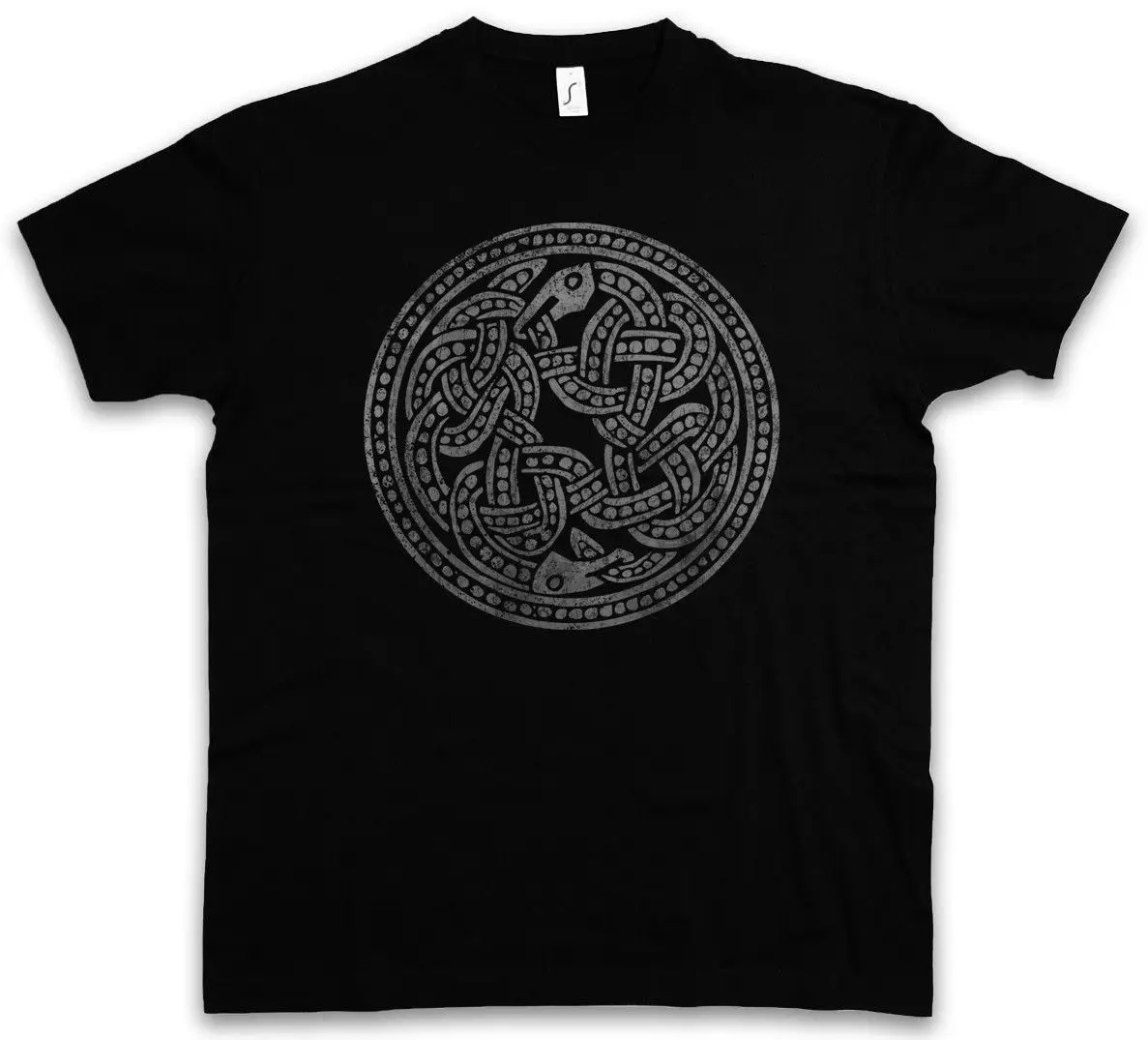 

NORSE SNAKES T-SHIRT Walhall Walhalla Ravens Odin Thor Mjonir Loki Midgard Short Sleeves Cotton T Shirt Fashion