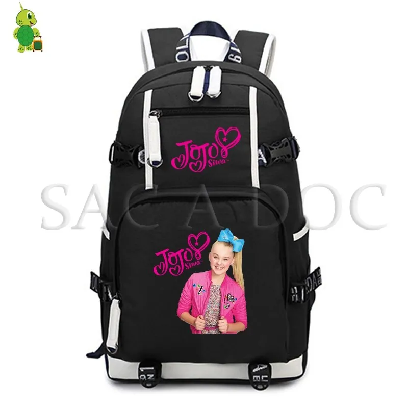 JoJo Siwa ежедневно подростковый рюкзак для девочек обувь для мальчиков ноутбук рюкзак мода школьные ранцы Большой ёмкость дорожные сумки