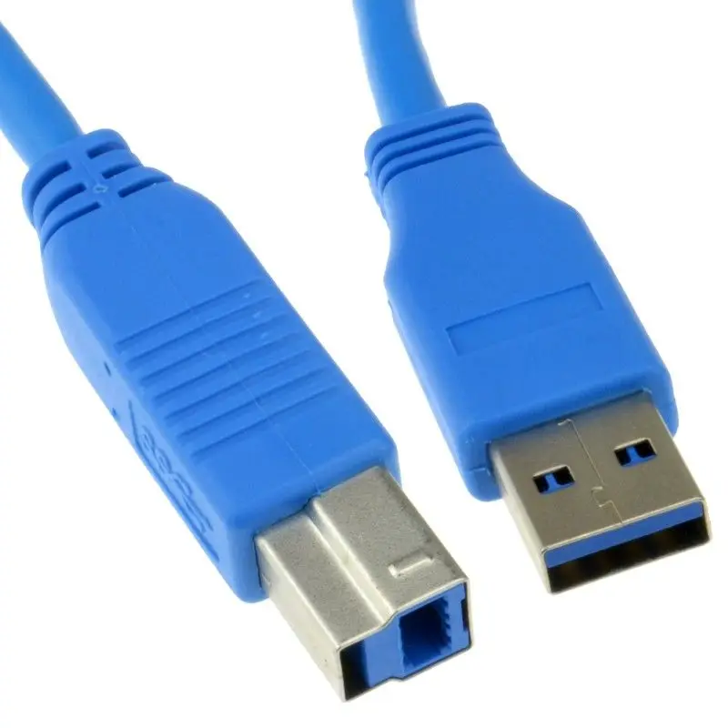 

USB 3.0 SuperSpeed Cable Type Plug A to Type B Plug BLUE