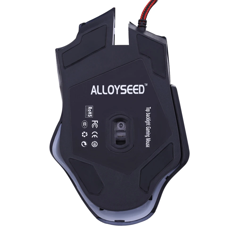 ALLOYSEED 3200 dpi светодиодный оптический 6 кнопок 6D Проводная игровая мышь Pro Gamer компьютерные мыши для ПК Регулируемая, USB, Проводная игровая мышь