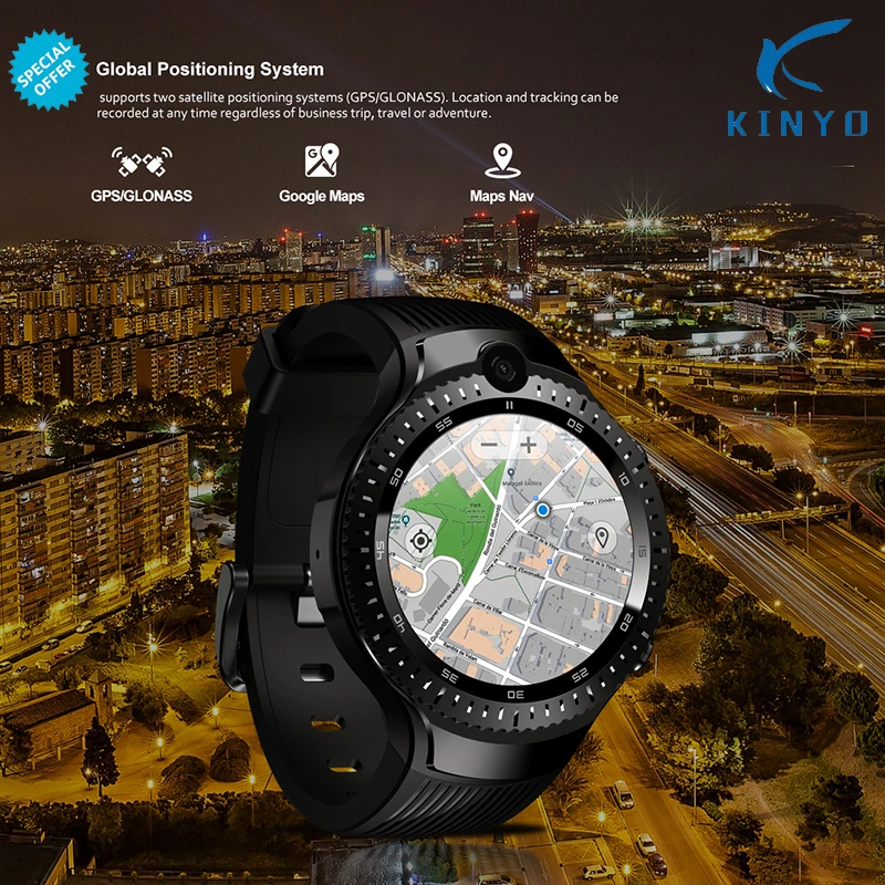 Android 7.1 LTE 4G Smart Watch 1 + 16GB Memory Support SIM card WIFI GPS  Google Map Smartwatch 5MP +5MP Camera like M7/8 Z28 W2 - AliExpress  Consumer Electronics