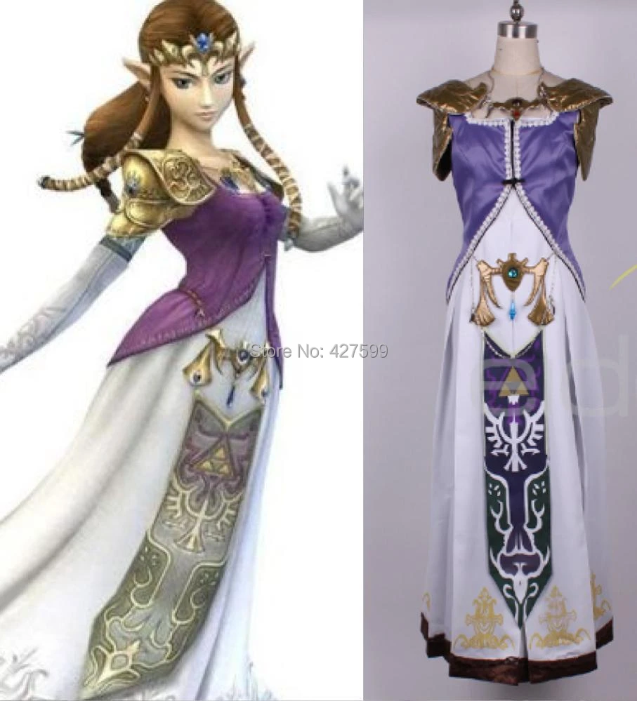 自由なupsの船積みゼルダの伝説ゼルダ姫コスプレ衣装 Ups Club Costume Brideups Design Aliexpress