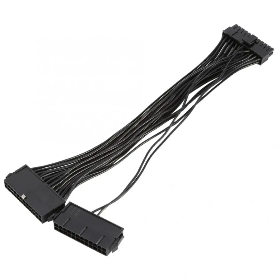 24Pin Mining Dual PSU адаптер ATX источник питания синхронизатор кабель 30 см Штекерный